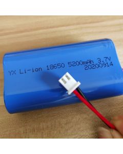 Pacco batteria al litio 3.7V 18650 5200mAh per altoparlante Bluetooth leggero a LED da pesca